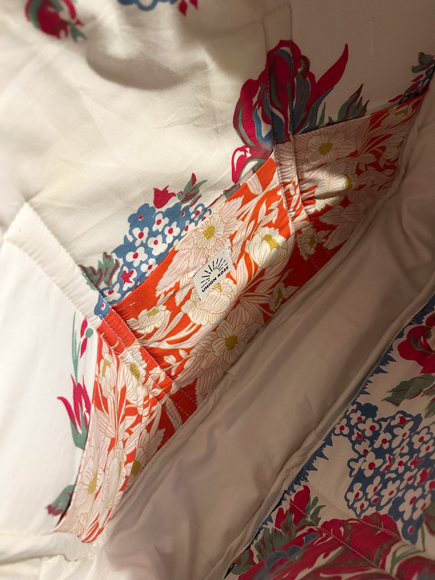 Blue and White Quilted Weekender Bag *Sample Sale*