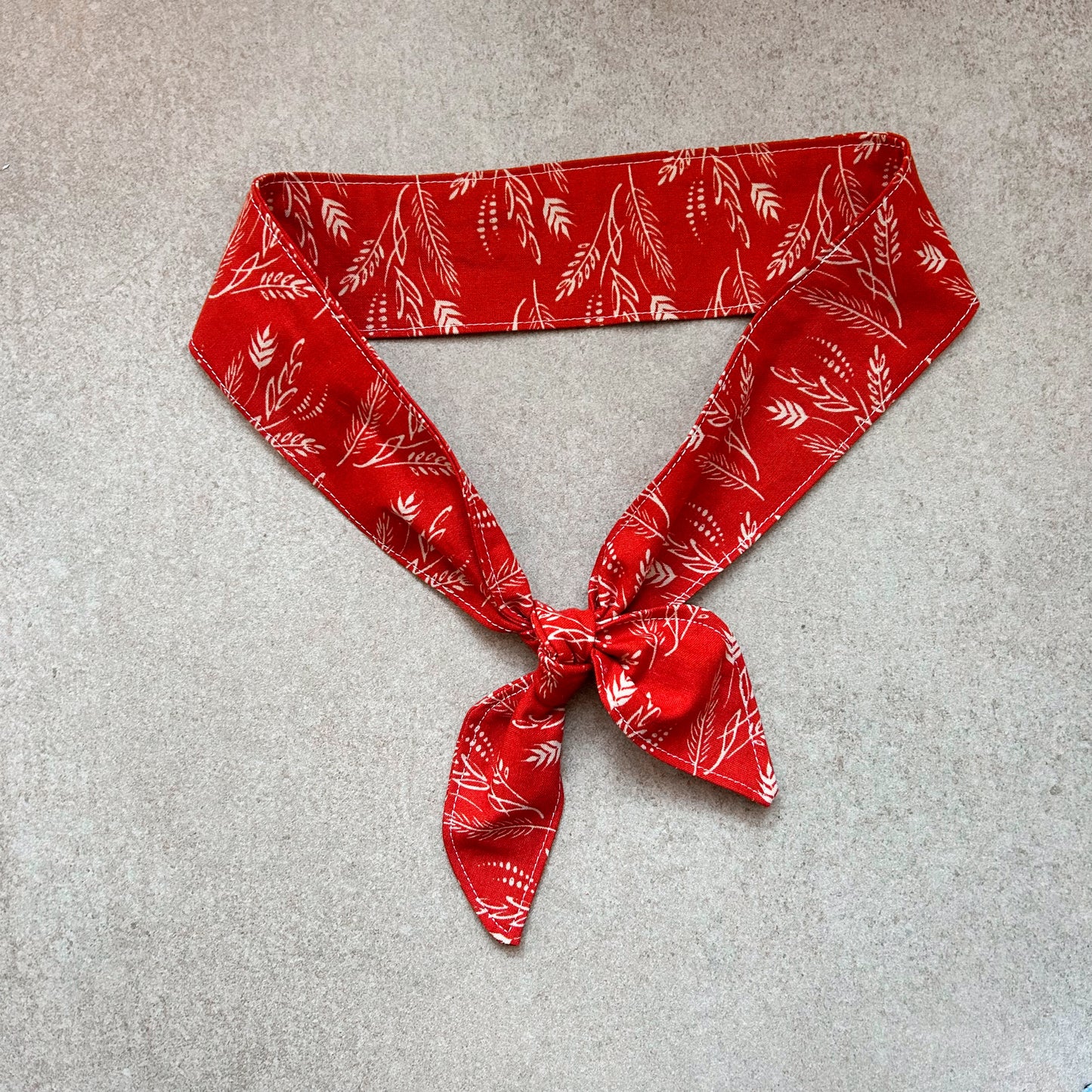 Red and White Prairie Scarf Tie