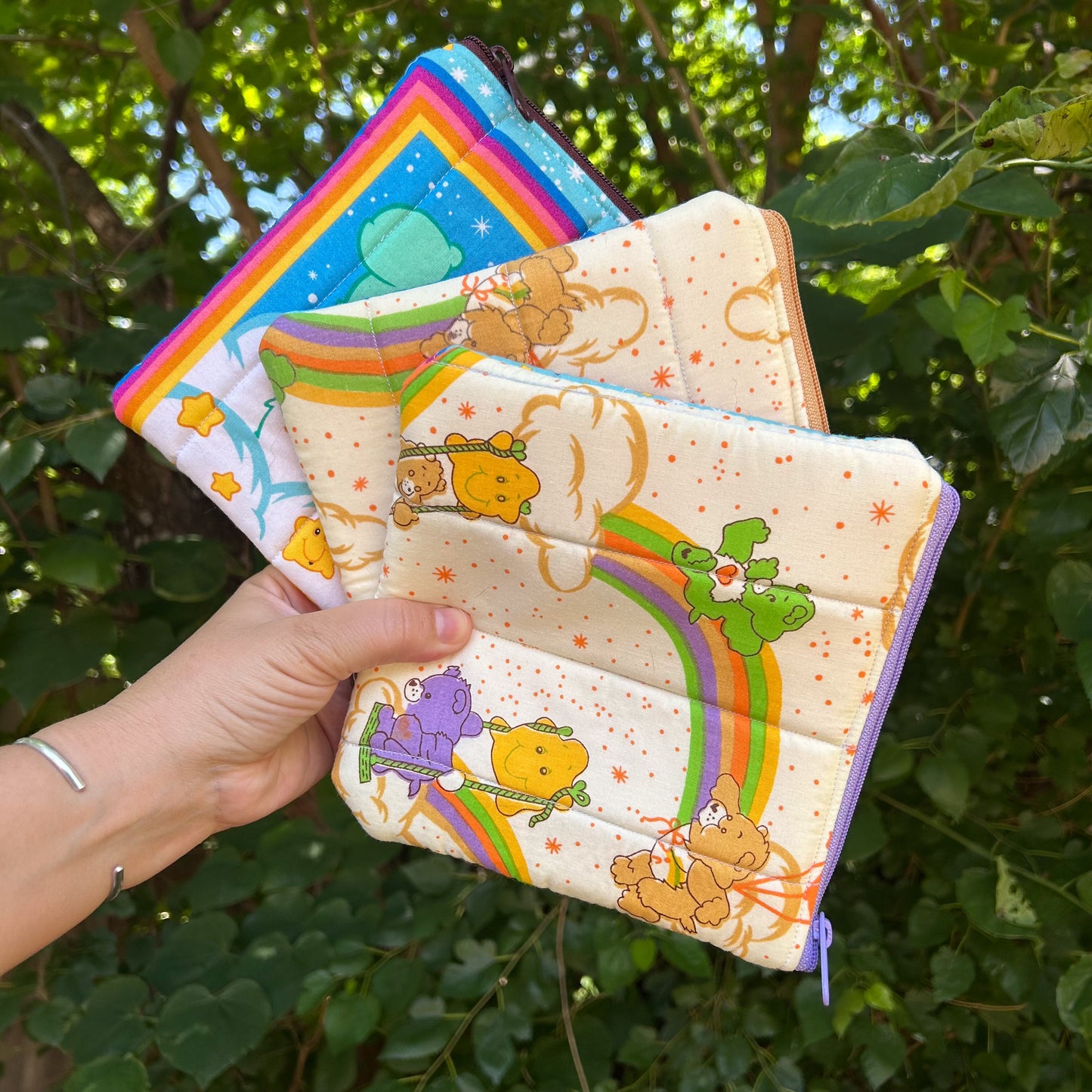 Vintage 80s Bears Zipper Bags