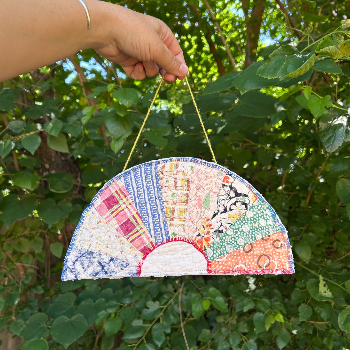Vintage Quilt Rainbow Wall Hangings