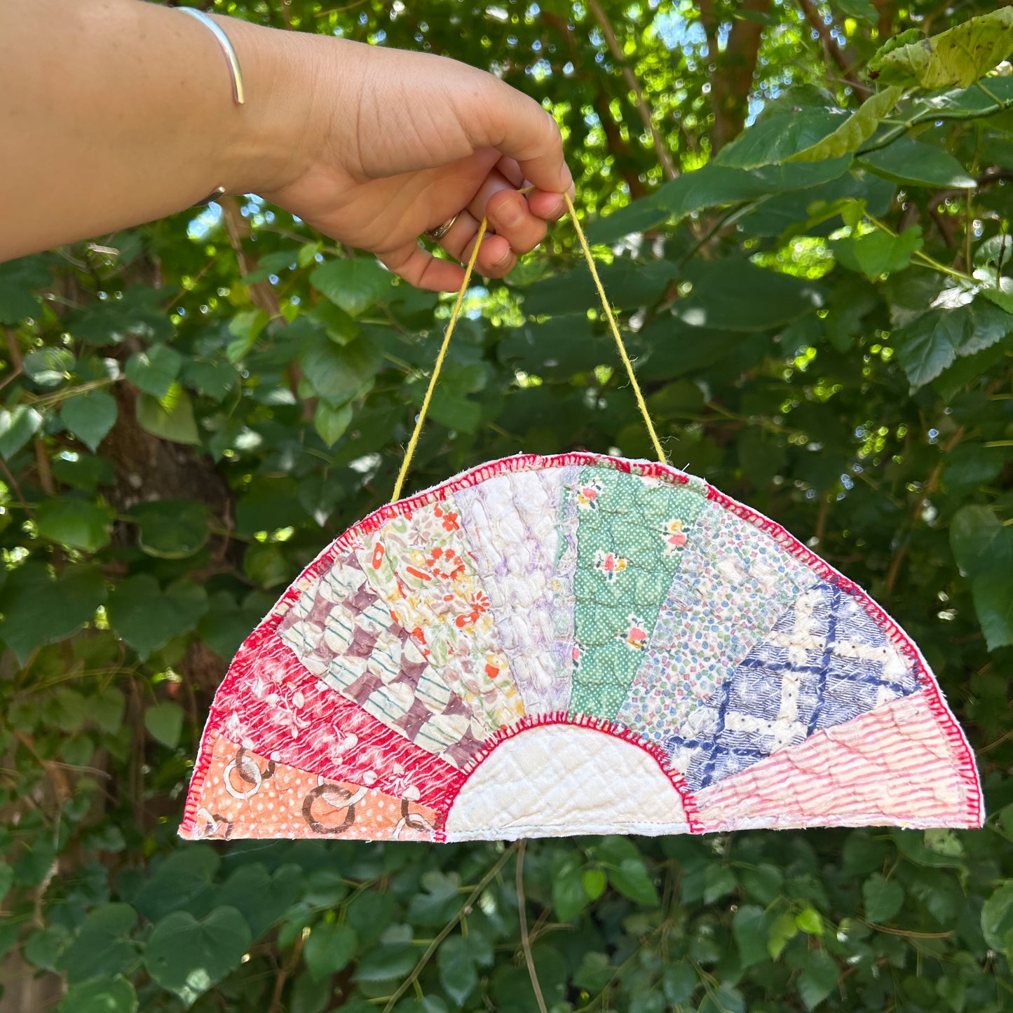 Vintage Quilt Rainbow Wall Hangings