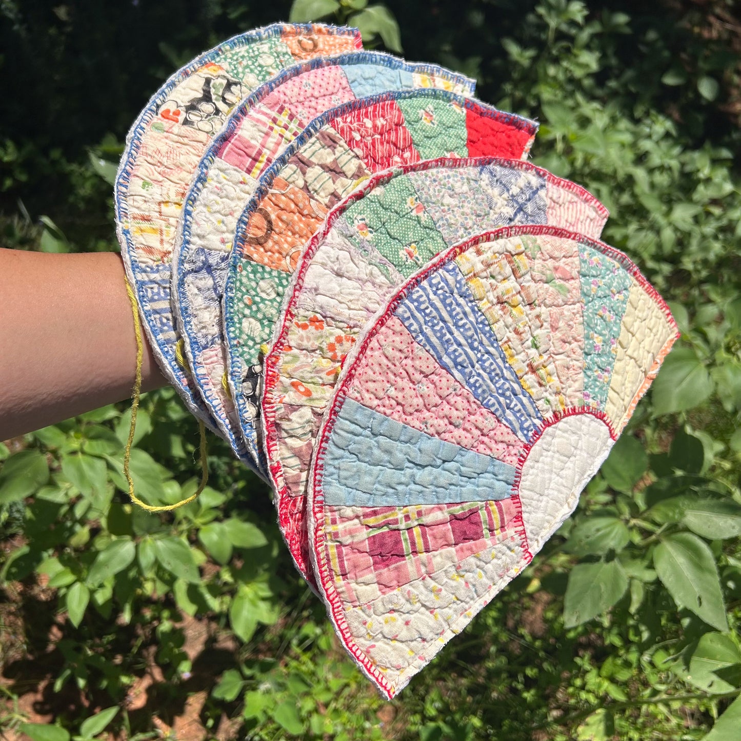 Vintage Quilt Rainbow Wall Hangings