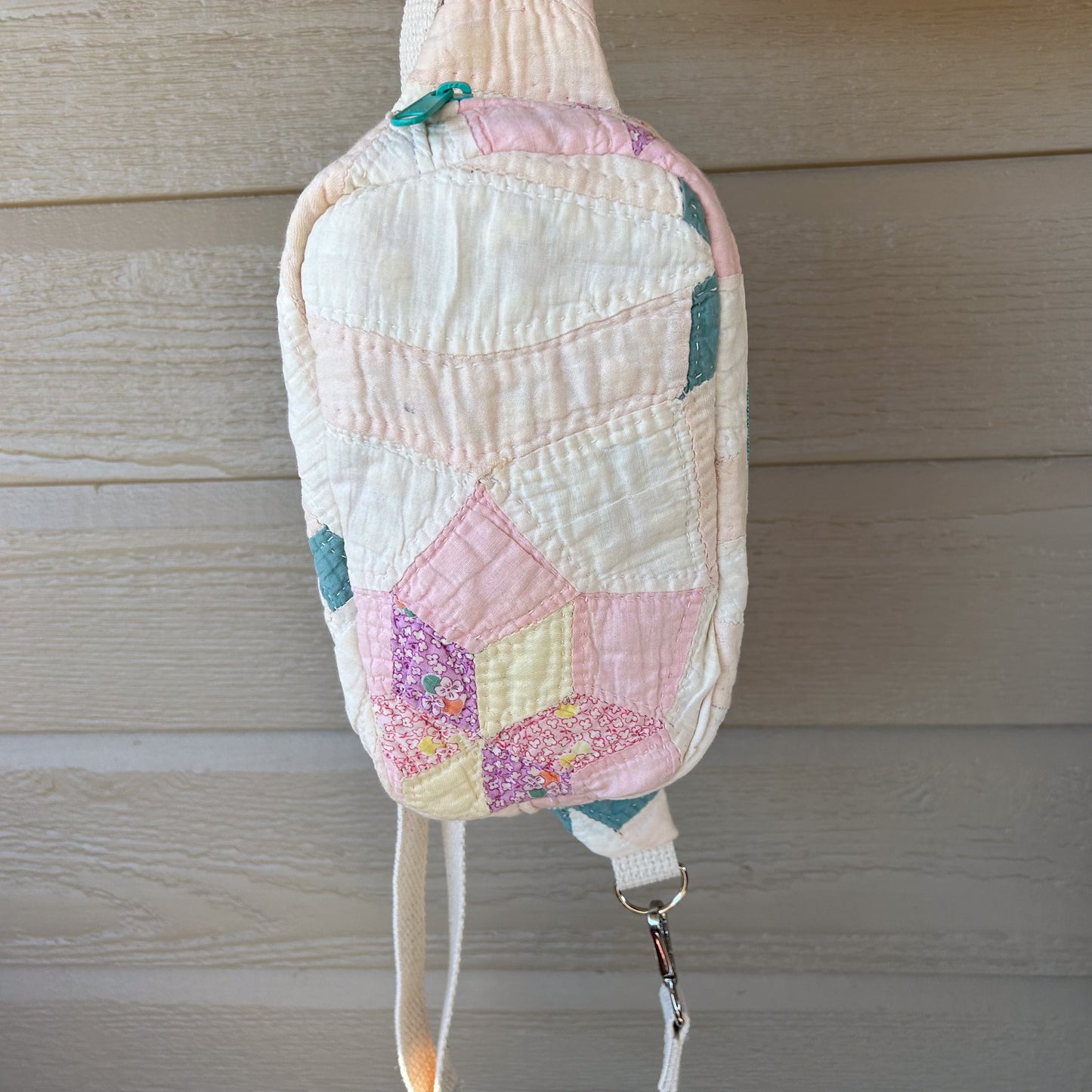 Vintage Quilt Pastel Crossbody Bag