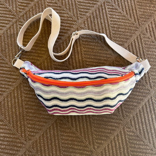 Wavy Striped Classic Crossbody Bag