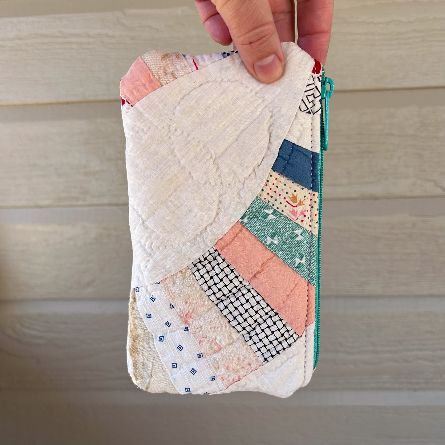 Vintage Quilted Zipper Pouches