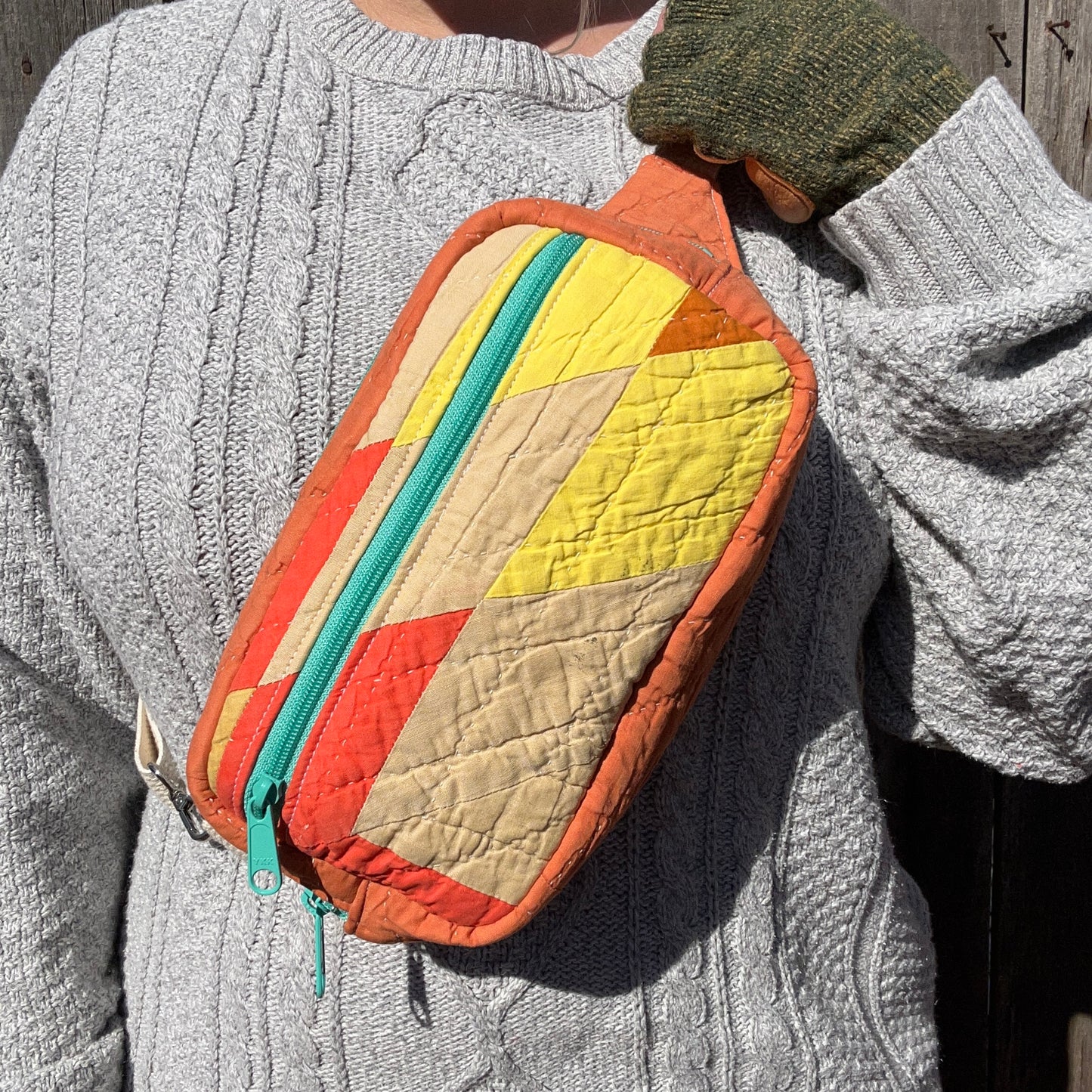 Santa Fe Quilt Crossbody Bag No. 1