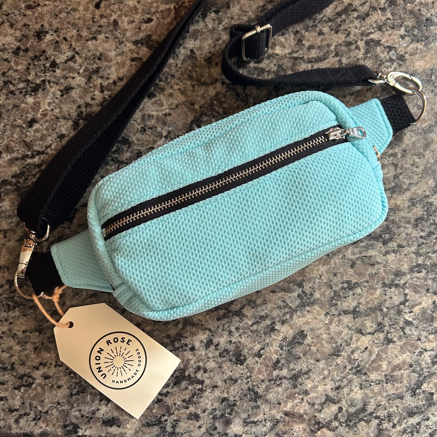 Vintage Powder Blue Mini Crossbody Bag