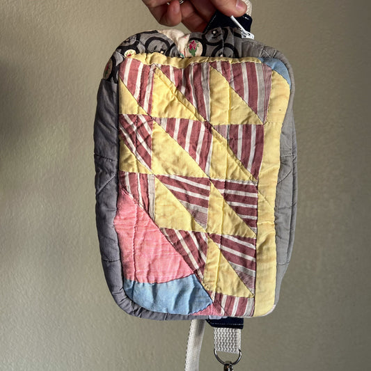 Vintage Quilted Crossbody Bag